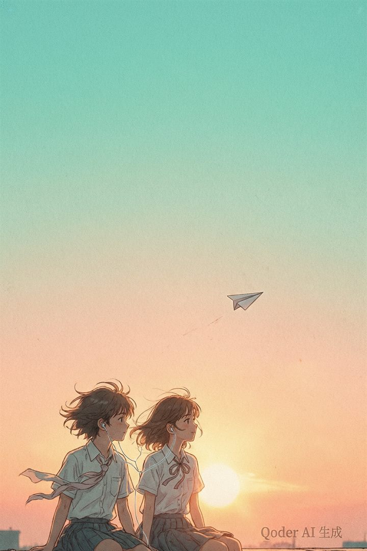 校园甜宠漫剧《糖水铺的夏天》竖版封面